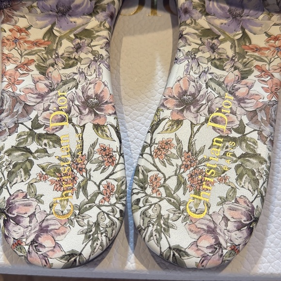 Christian Dior Floral Slide Sandals - Picture 7 of 11